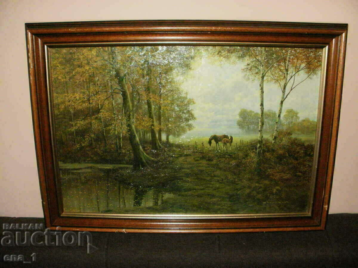 "On the Edge of the Woods", framed color print by Gerald Coulson "On the Edge of the Woods", framed color print by Gerald Coulson