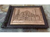 Leather photo album with Hagia Sophia Istanbul