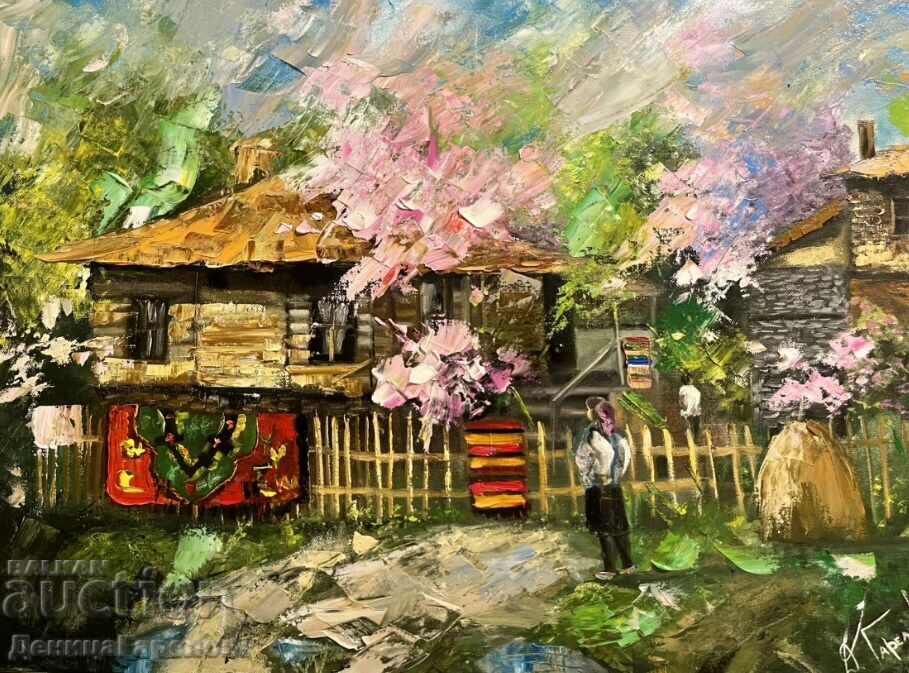 Pictura in ulei Denitsa Garelova 50/70 "Ivy Village"