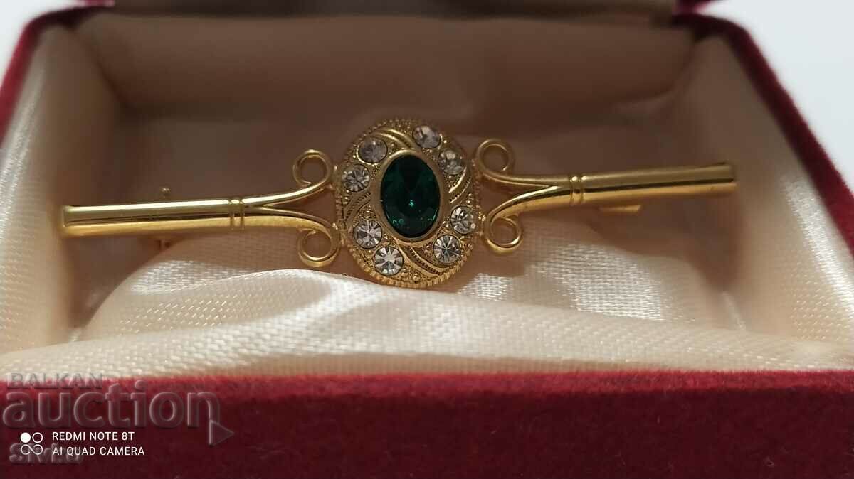 Tie pin "Camelot" gilded stones Tie pin "Camelot" gilded stones