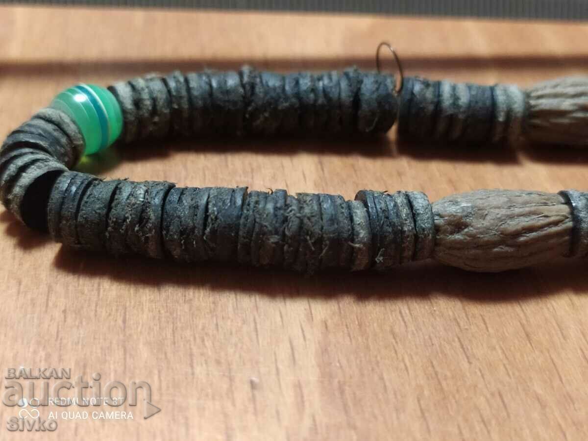 Necklace of natural materials with plastic stones with price 0.89 BGN | € 0.46 Necklace of natural materials with plastic stones with price 0.89 BGN | € 0.46