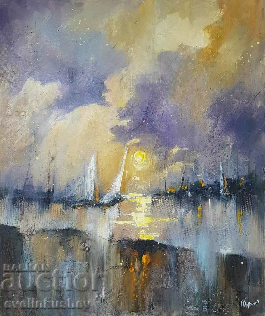 Oil painting "In lights and reflections" Georgi Yordanov