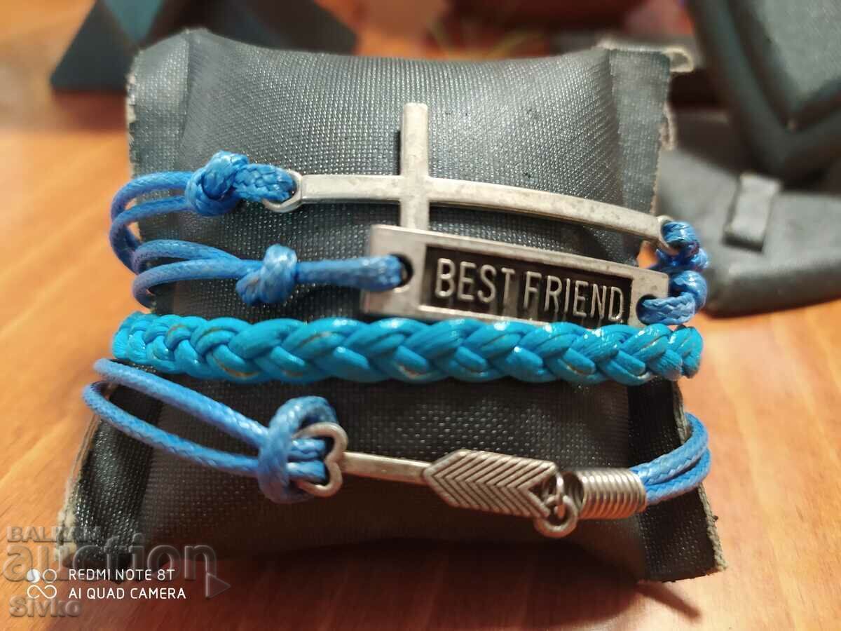 Bracelet leather and metal with price 1.99 BGN | € 1.02