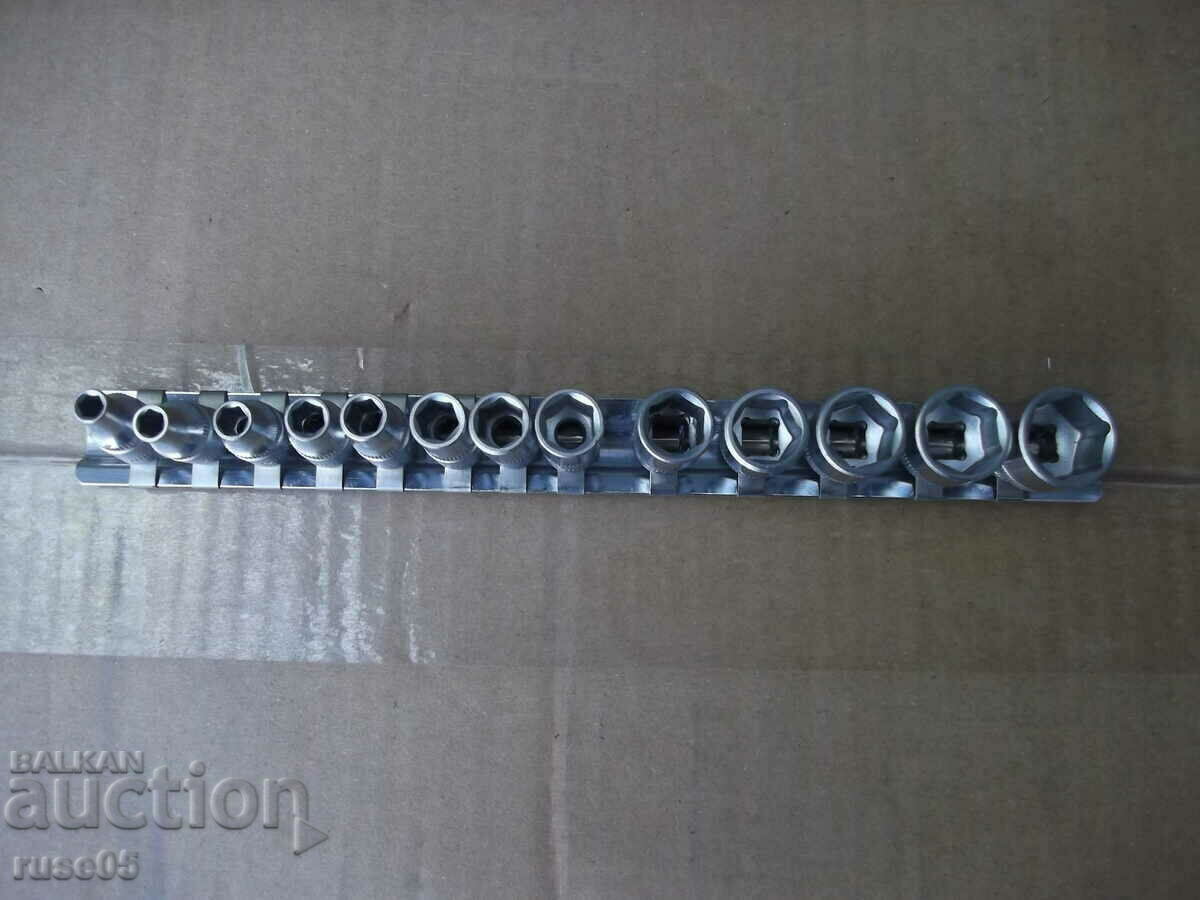 Inserts internal hexagon "FORCE" 1/4" 4-14mm 13 parts new - 5