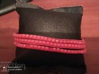 Brățară din piele, culoarea coralului