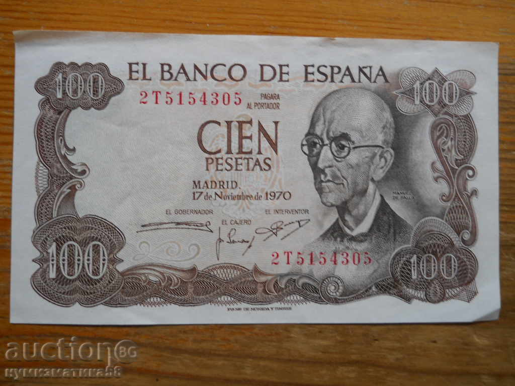 100 pesetas 1970 - Spain ( EF )