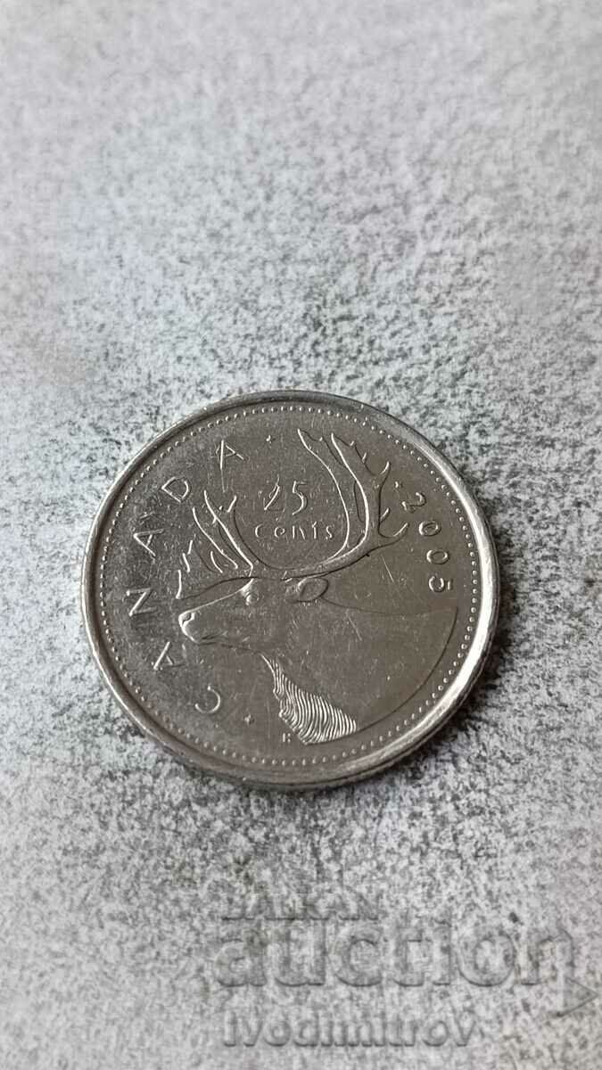 Canada 25 Cents 2005 P