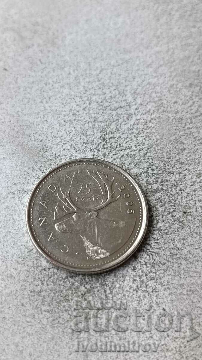 Канада 25 цента 2006 P