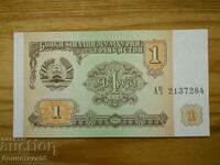 1 ρούβλι 1994 - Τατζικιστάν ( UNC )