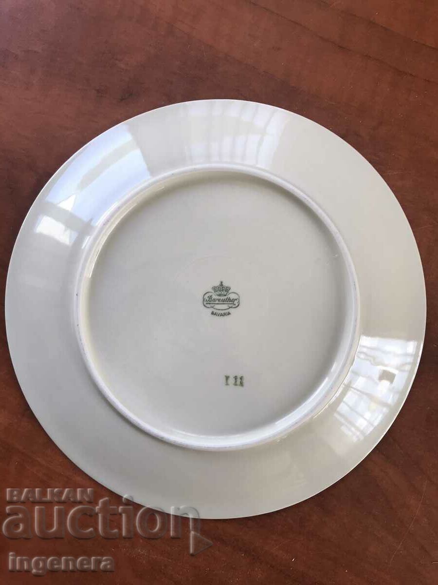 PORCELAIN PLATE BAVARIAN PORCELAIN GERMANY - 5 PORCELAIN PLATE BAVARIAN PORCELAIN GERMANY - 5