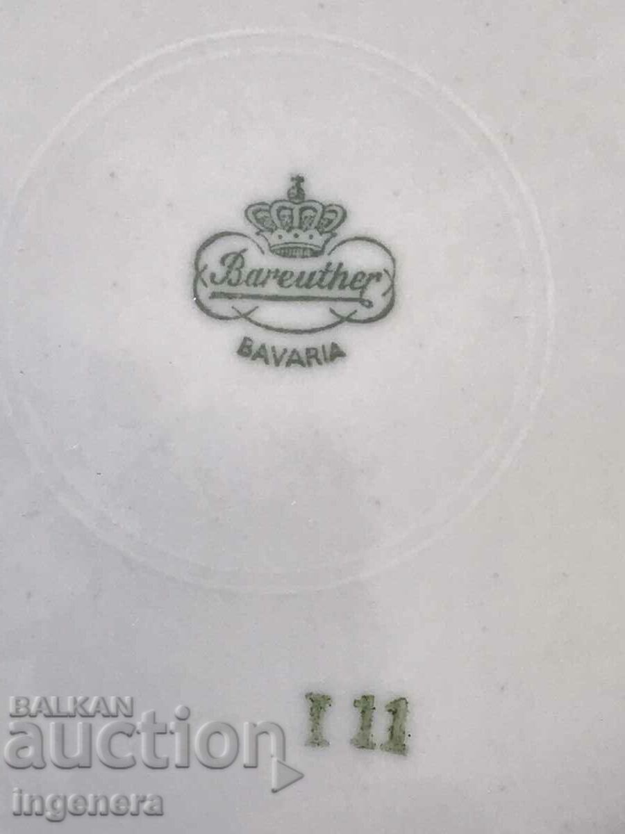PORCELAIN PLATE BAVARIAN PORCELAIN GERMANY - 6 PORCELAIN PLATE BAVARIAN PORCELAIN GERMANY - 6