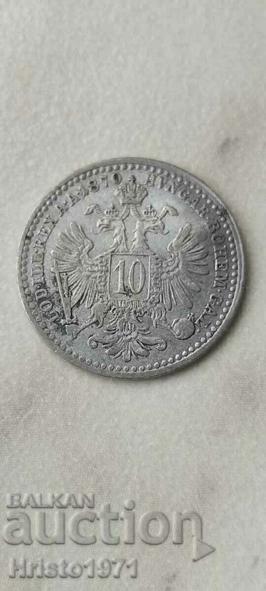 10 Kreuzer 1870 10 Kreuzer 1870