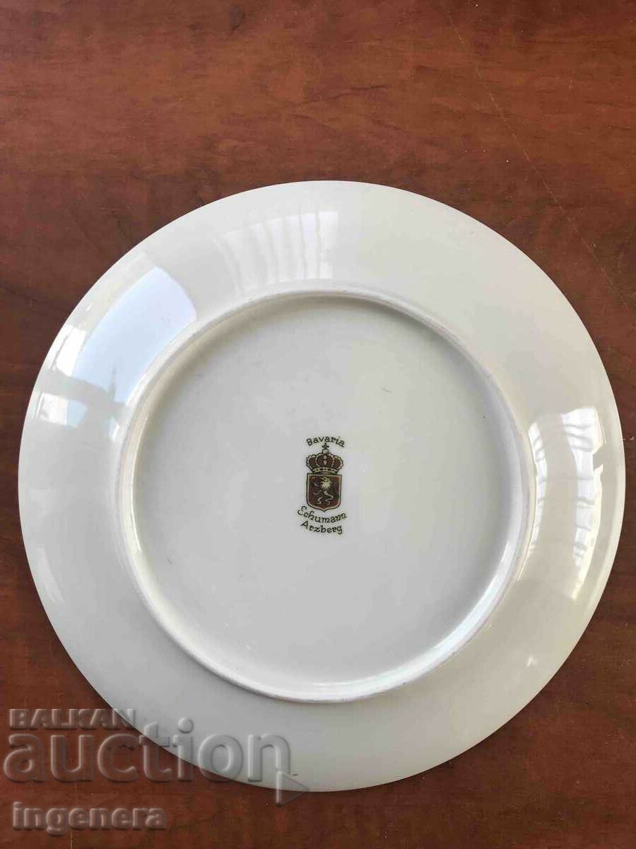 PORCELAIN PLATE BAVARIAN PORCELAIN GERMANY with price 15.00 BGN | € 7.67 PORCELAIN PLATE BAVARIAN PORCELAIN GERMANY with price 15.00 BGN | € 7.67