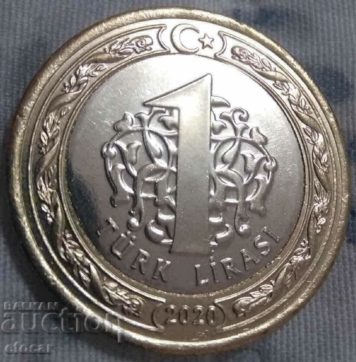 1 lira lira Turkey 2020 Hagia Sophia with price 8.00 BGN | € 4.09