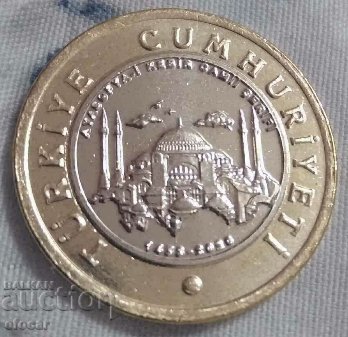 1 lira lira Turkey 2020 Hagia Sophia