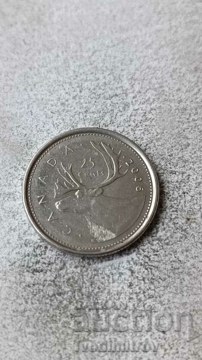 Canada 25 de cenți 2006 p