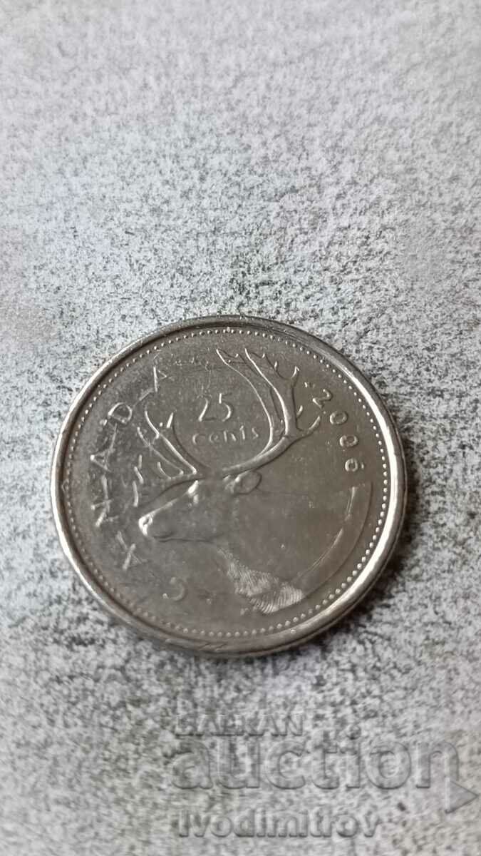 Canada 25 de cenți 2006 L