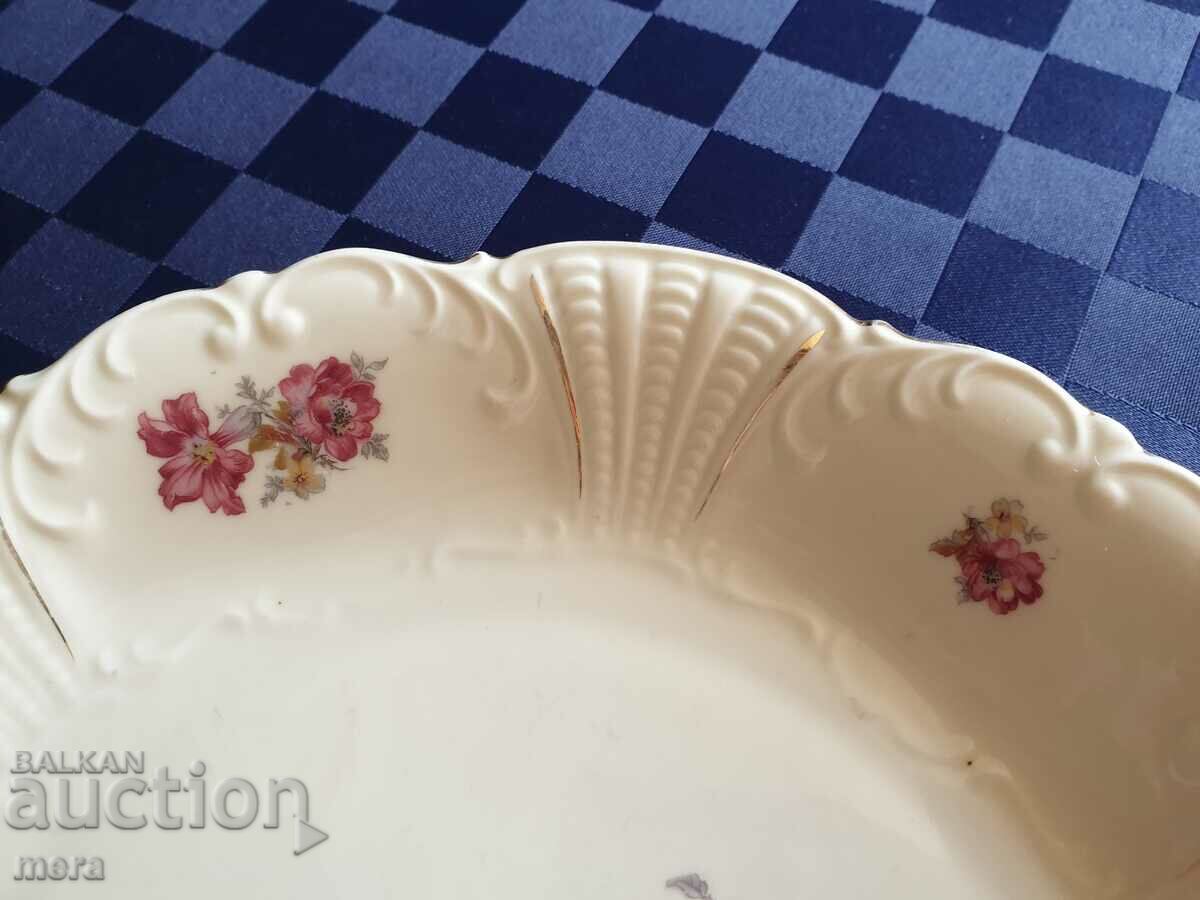 Auction Baroque porcelain plate - Bavaria Auction Baroque porcelain plate - Bavaria