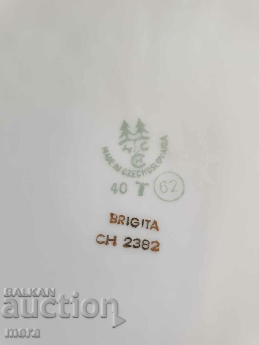 Serviciu de deserturi din porțelan H&C Cehoslovacia - 6