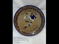 FOOTBALL WALL COLLECTIBLE PLATE