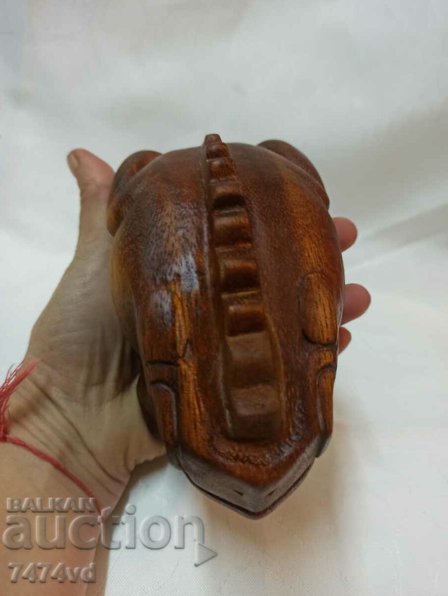 WOODEN FIGURE OF A FROG with price 20.00 BGN | € 10.23 WOODEN FIGURE OF A FROG with price 20.00 BGN | € 10.23