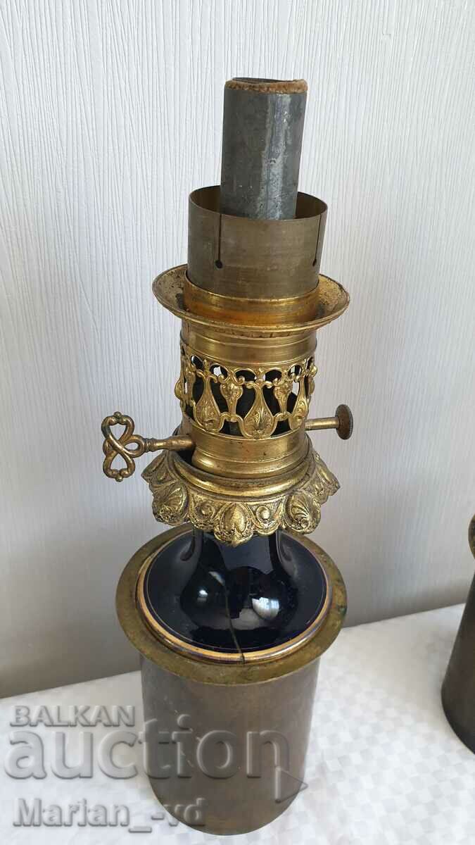 Set of French antique brass lamps 19th century with price 150.00 BGN | € 76.69 Set of French antique brass lamps 19th century with price 150.00 BGN | € 76.69