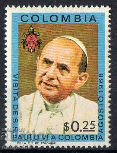 1968. Columbia. Vizita Papei Pavel în Columbia.