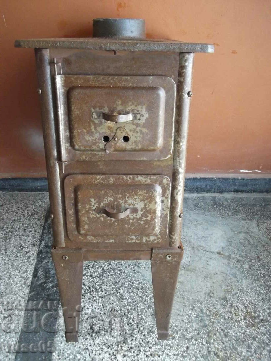 Old wood stove for heating and cooking