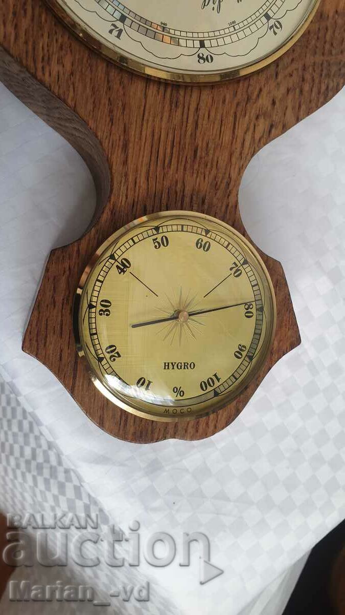 Delivery of Old Large MoCo Barometer and Thermometer Delivery of Old Large MoCo Barometer and Thermometer