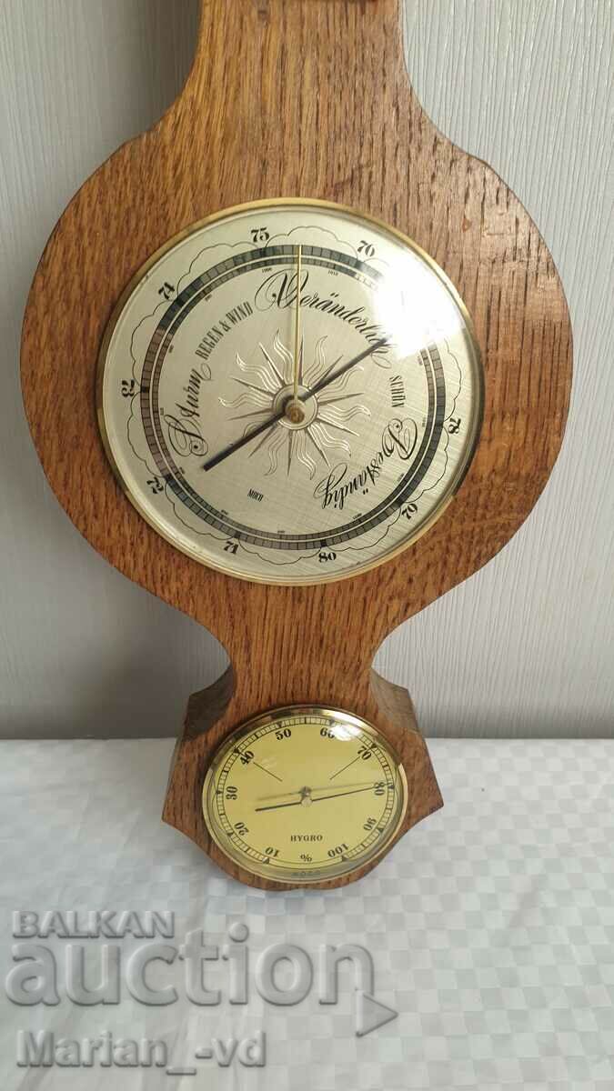 Old Large MoCo Barometer and Thermometer
