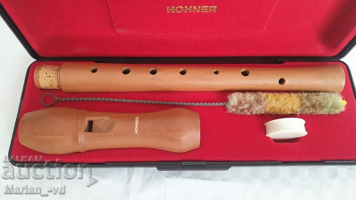 Аукцион Винтидж дървена блокфлейта Hohner C- Sopran 9531