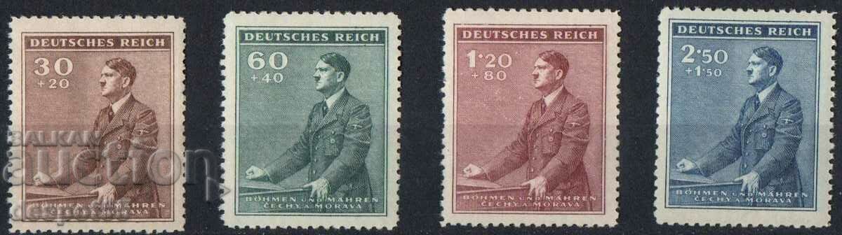 1941. Бохемия и Моравия. 53 г. от рождението на Адолф Хитлер