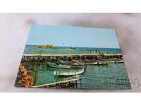 Postcard Ahtopol Port 1987