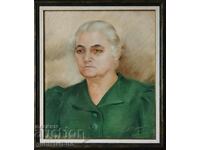 Ζωγραφική, πορτραίτο, 1938, τέχνη. Βάνια Βάσκοβα (1912-1995)