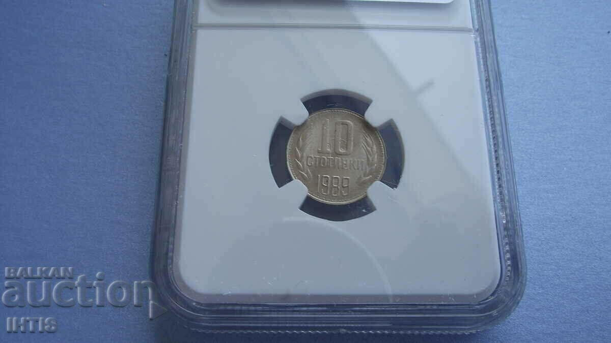 Auction COIN - 10 cent. 1989 - MS66 - NGC - Curious - double strike! Auction COIN - 10 cent. 1989 - MS66 - NGC - Curious - double strike!