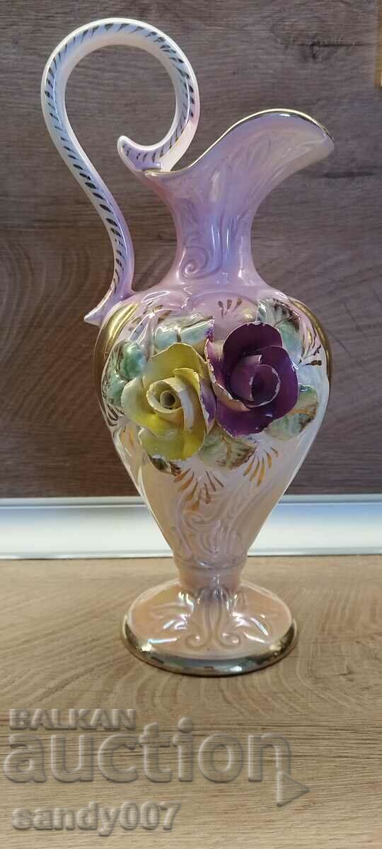 Vintage Hubert Bequet Quaregnon Vase Belgium