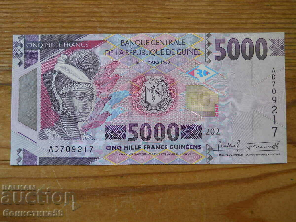 5000 франка 2021 г - Гвинея ( UNC )