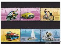 CUBA 2018 Tourism and transport pure series 6 brands