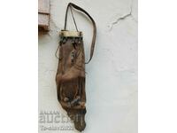 19th century Old shepherd's bag - leather