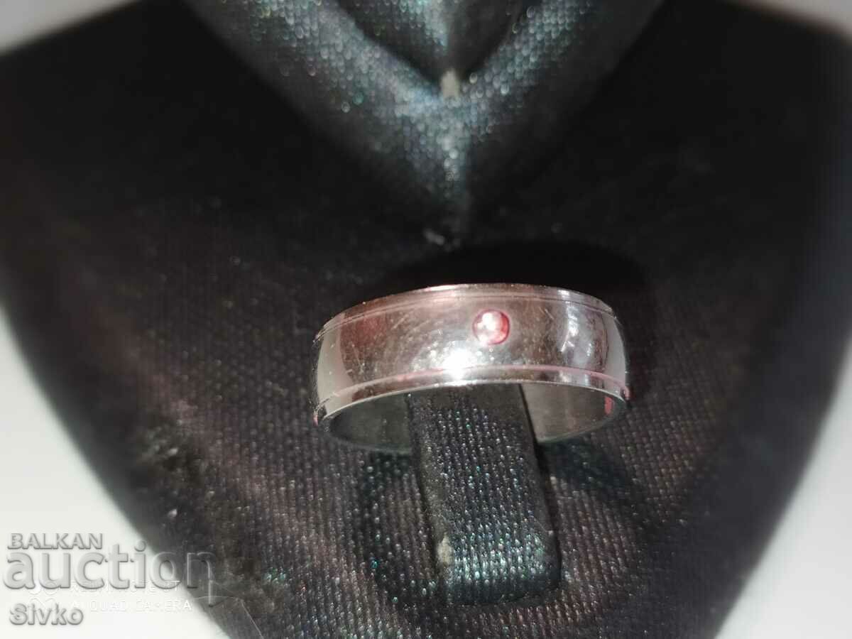 A ring stone looks like a ruby