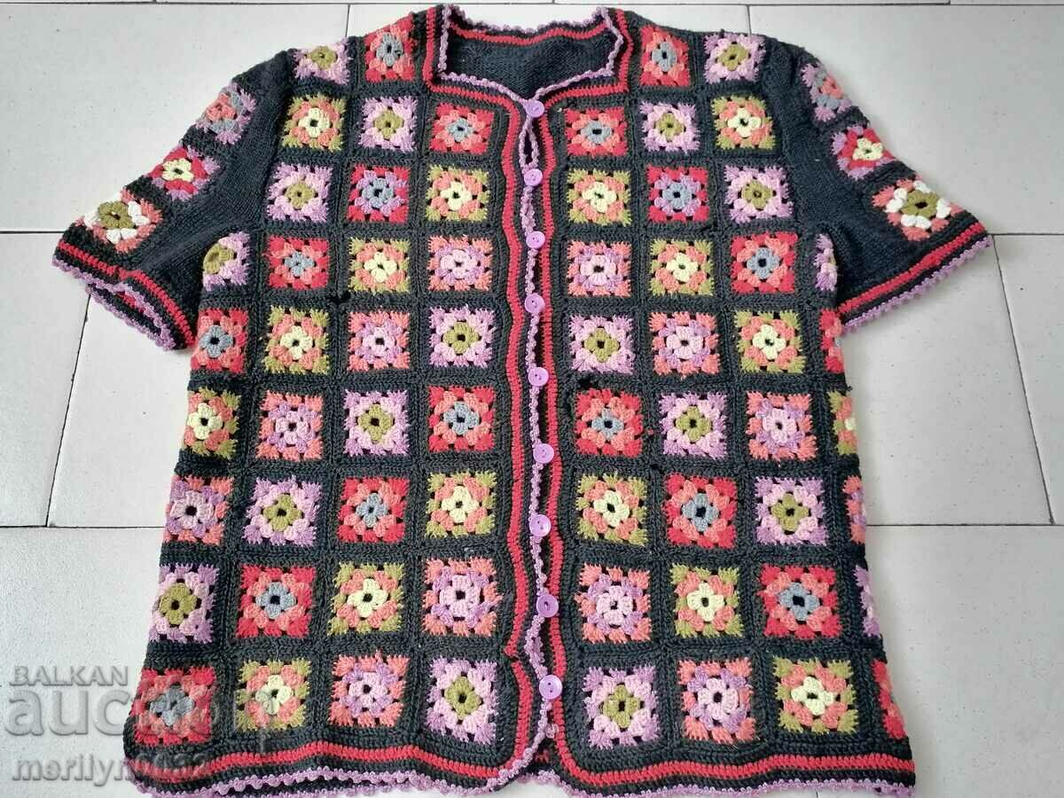 Женско елече, стар вълнен плетен елек плетка носия - 7 Женско елече, стар вълнен плетен елек плетка носия - 7