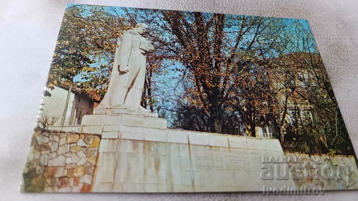 П К Ракитово Паметникът на загиналите антифашисти 1982