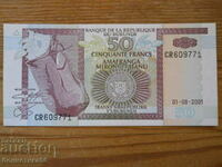 50 francs 2001 - Burundi ( UNC )