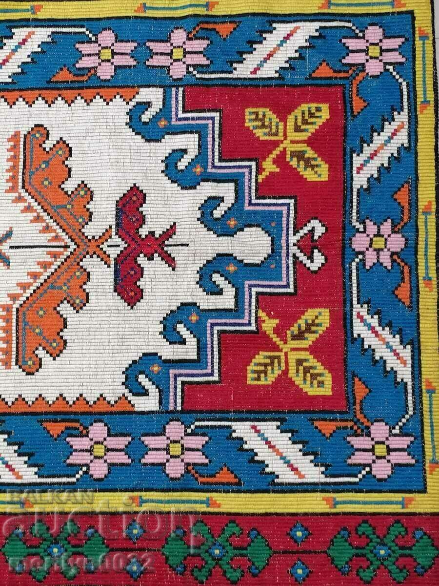 Παλιό χειροποίητο μάλλινο χαλί τοίχου 180/110cm χαλί χαλί - 5