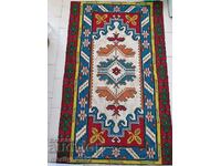 Old handwoven woolen wall rug 180/110cm carpet rug