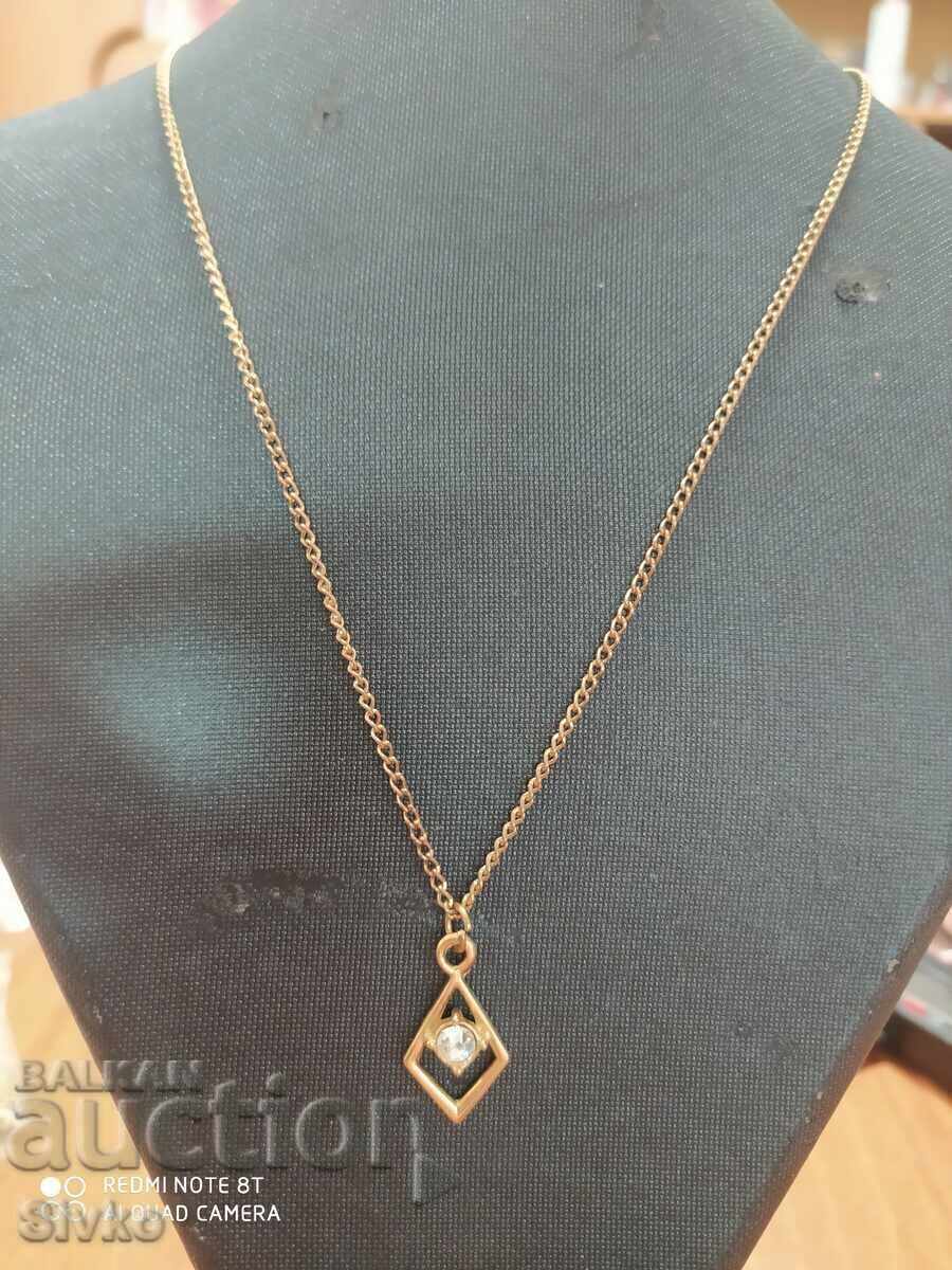 Necklace new gold-plated zircon 5 with price 1.29 BGN | € 0.66 Necklace new gold-plated zircon 5 with price 1.29 BGN | € 0.66