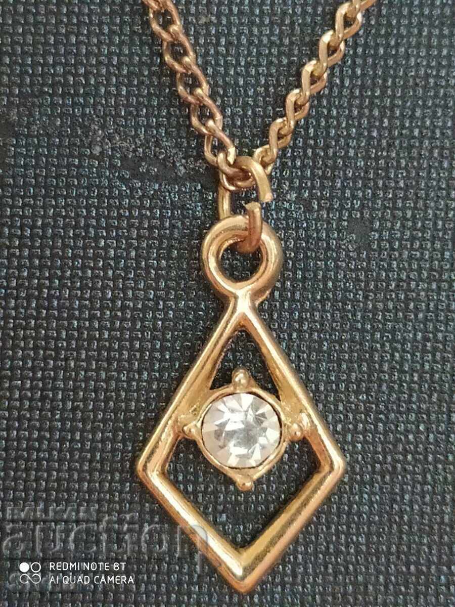 Necklace new gold-plated zircon 5 Necklace new gold-plated zircon 5