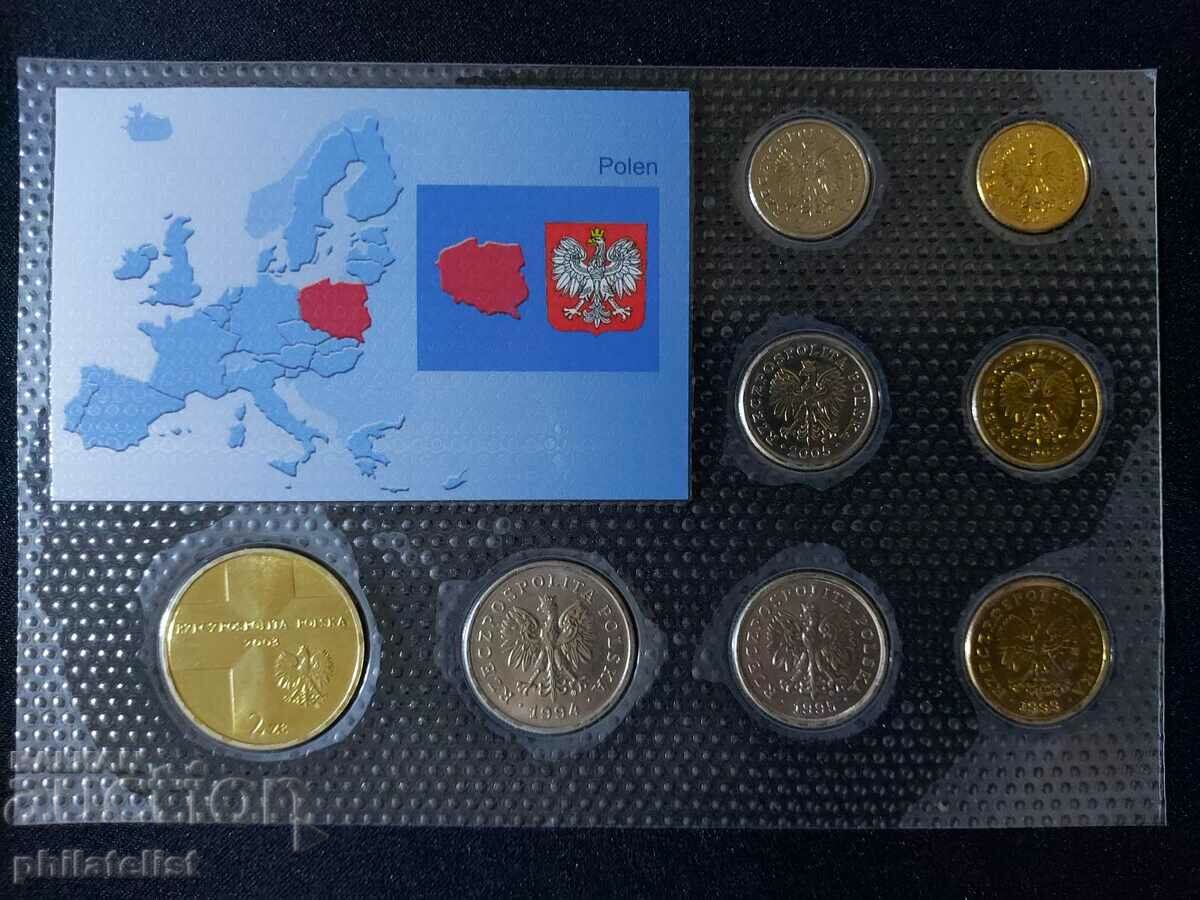 Auction Complete set - Poland 1994 - 2005, 8 coins Auction Complete set - Poland 1994 - 2005, 8 coins