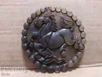 Medallion jade horse
