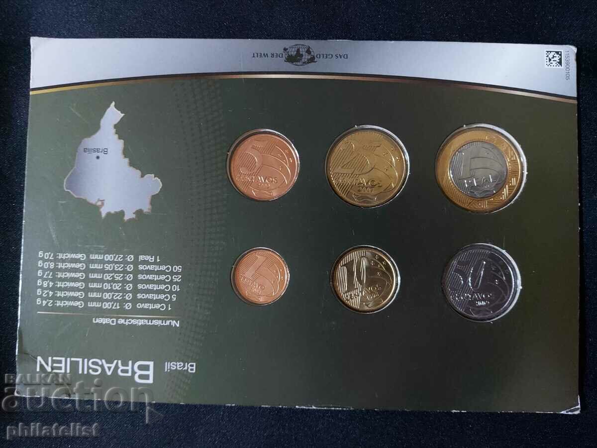 Auction Brazil - Complete set - 2004 - 2009, 6 coins Auction Brazil - Complete set - 2004 - 2009, 6 coins